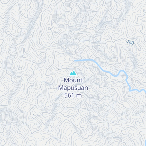 Map of Mount Mapusuan