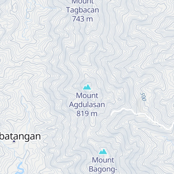 Map of Mount Agdulasan