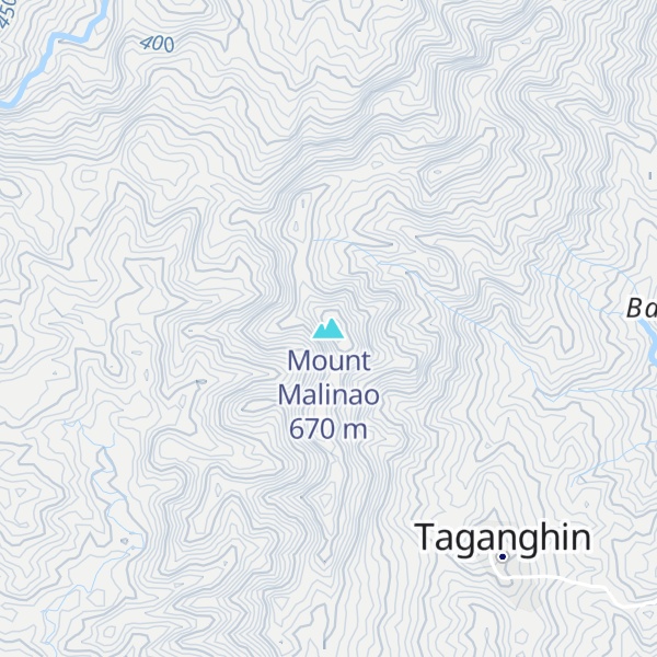 Map of Mount Malinao