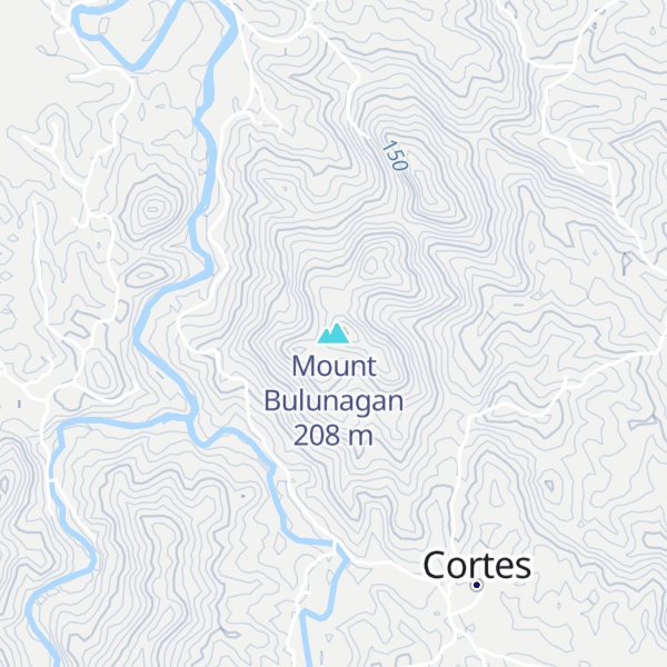 Map of Mount Bulunagan
