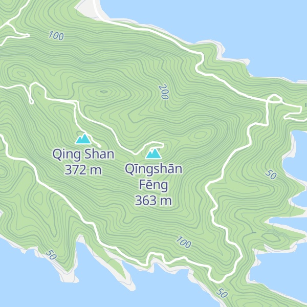 Map of Qīngshān Fēng