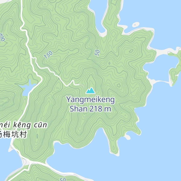 Map of Yangmeikeng Shan