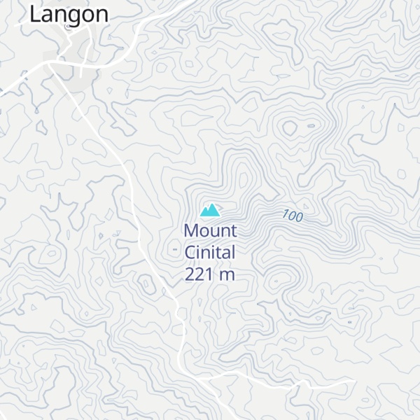 Map of Mount Cinital