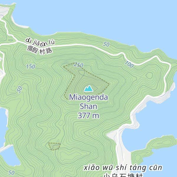 Map of Miaogenda Shan