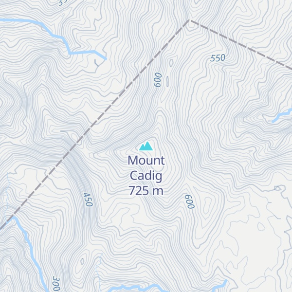 Map of Mount Cadig