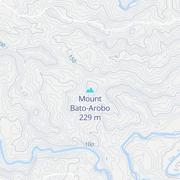 Map of Mount Bato-Arobo