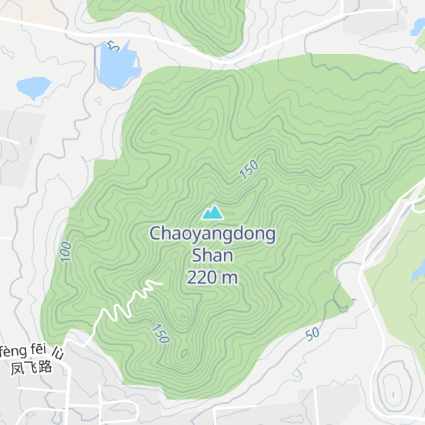 Map of Chaoyangdong Shan