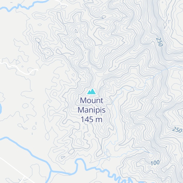 Map of Mount Manipis