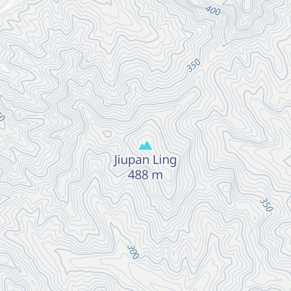 Map of Jiupan Ling