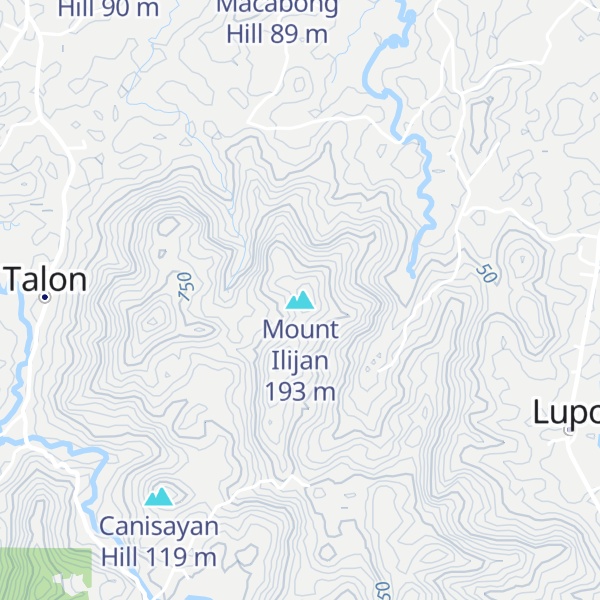 Map of Mount Ilijan