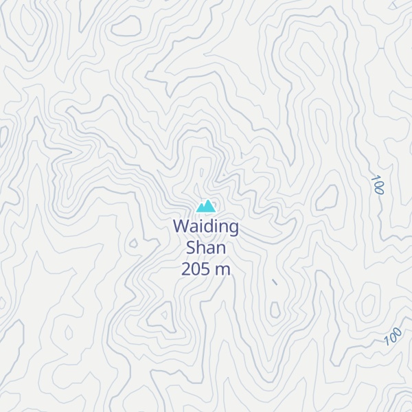 Map of Waiding Shan