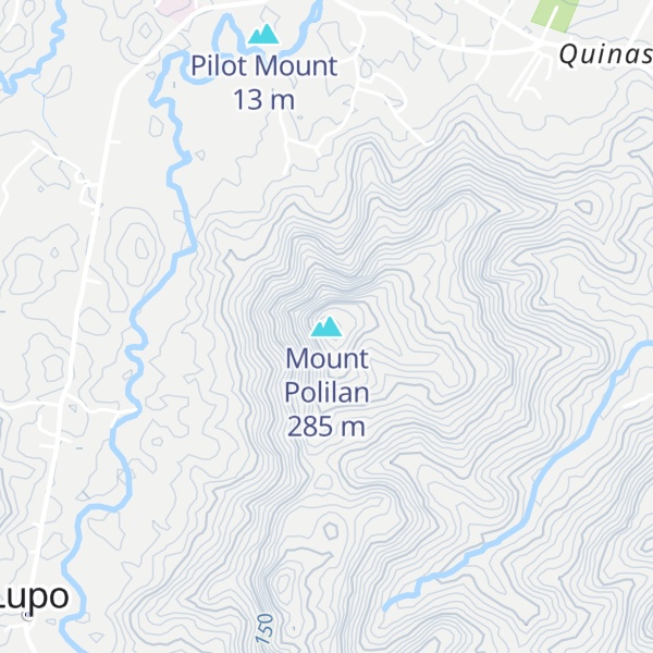 Map of Mount Polilan