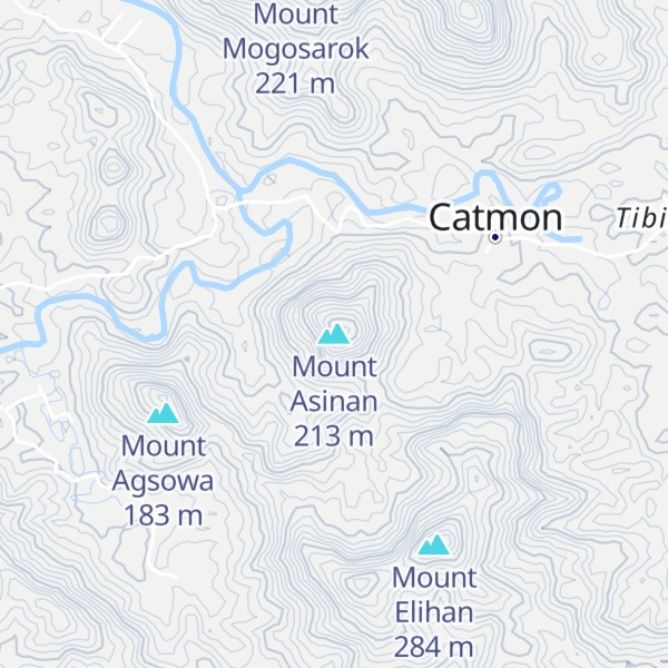 Map of Mount Asinan