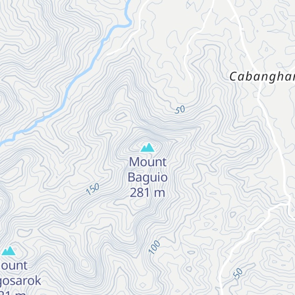 Map of Mount Baguio