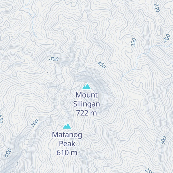 Map of Mount Silingan