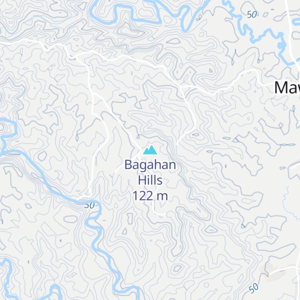 Map of Bagahan Hills
