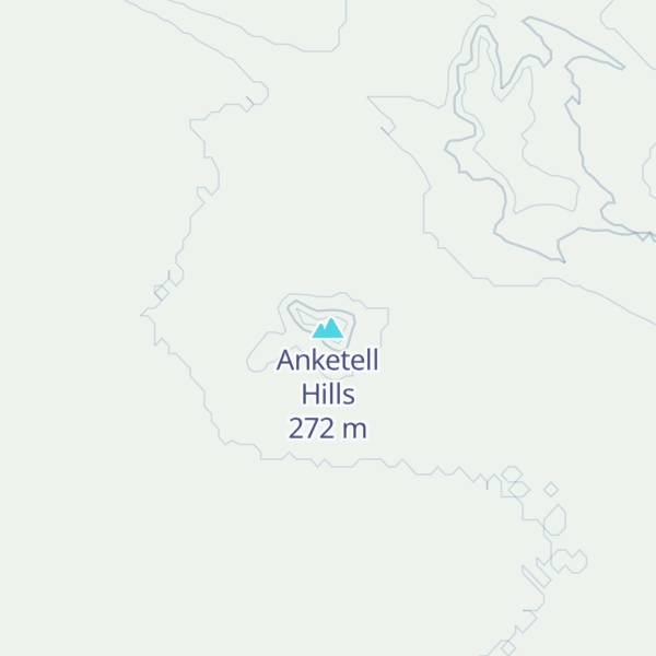 Map of Anketell Hills