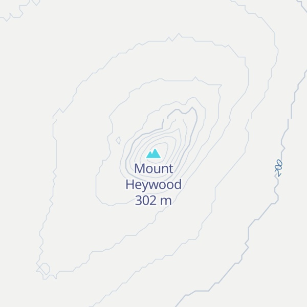 Map of Mount Heywood