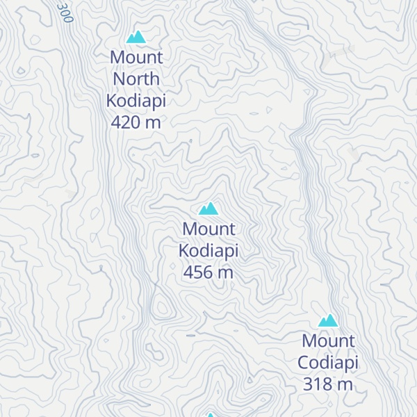 Map of Mount Kodiapi