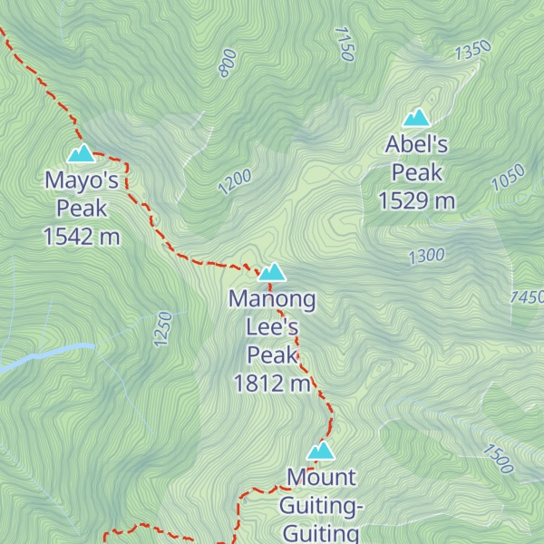 Map of Manong Lee's Peak