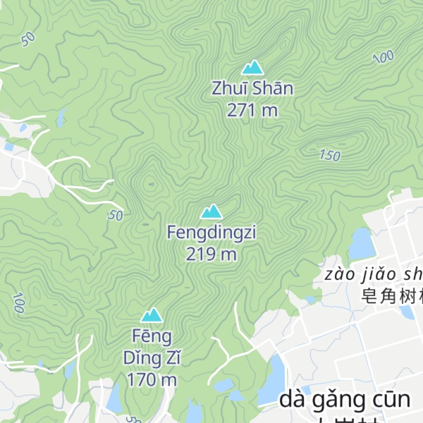 Map of Fengdingzi