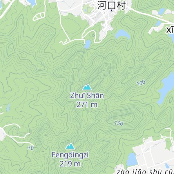 Map of Zhuī Shān