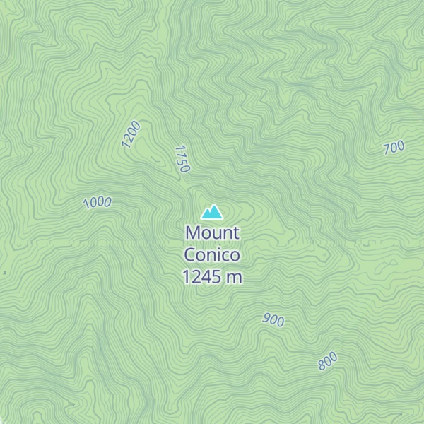 Map of Mount Conico