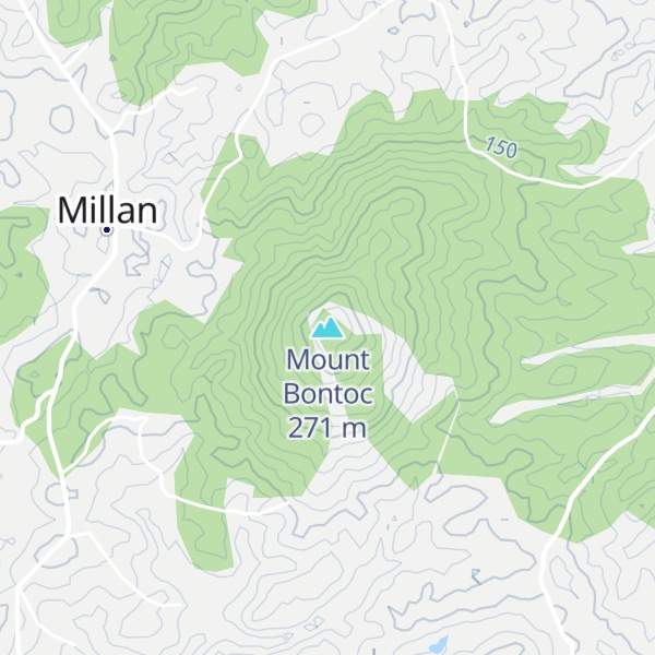 Map of Mount Bontoc