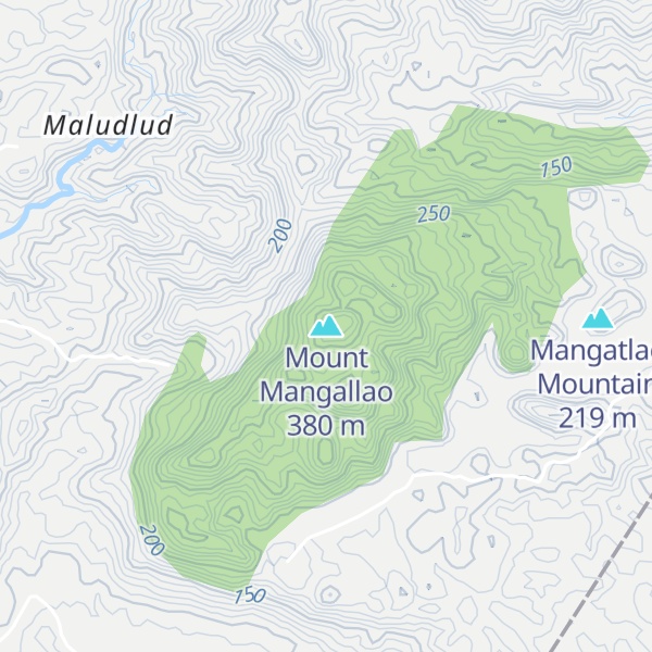Map of Mount Mangallao