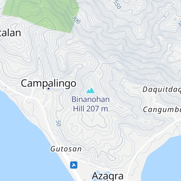 Map of Binanohan Hill
