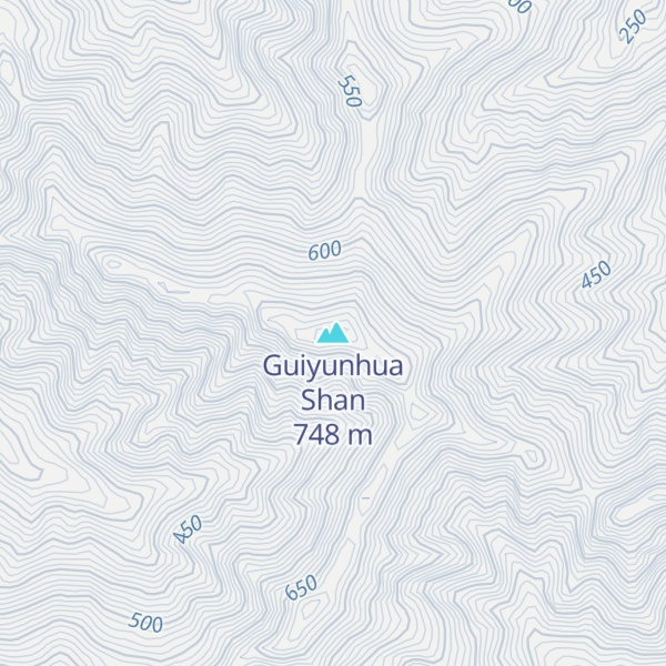 Map of Guiyunhua Shan