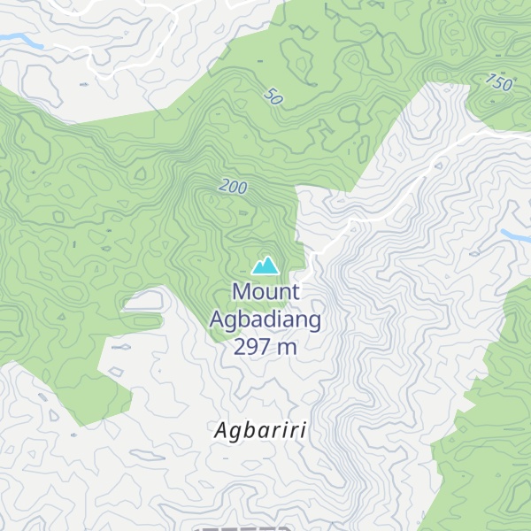 Map of Mount Agbadiang