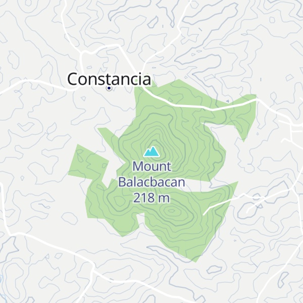 Map of Mount Balacbacan