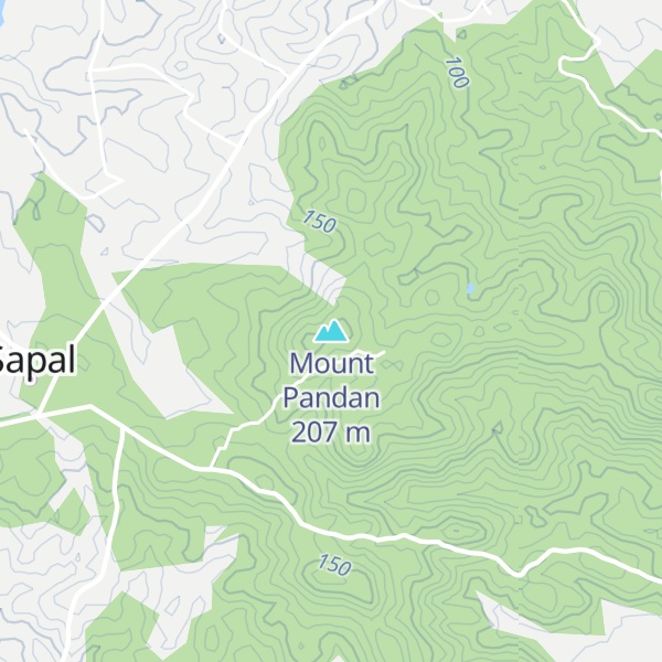 Map of Mount Pandan
