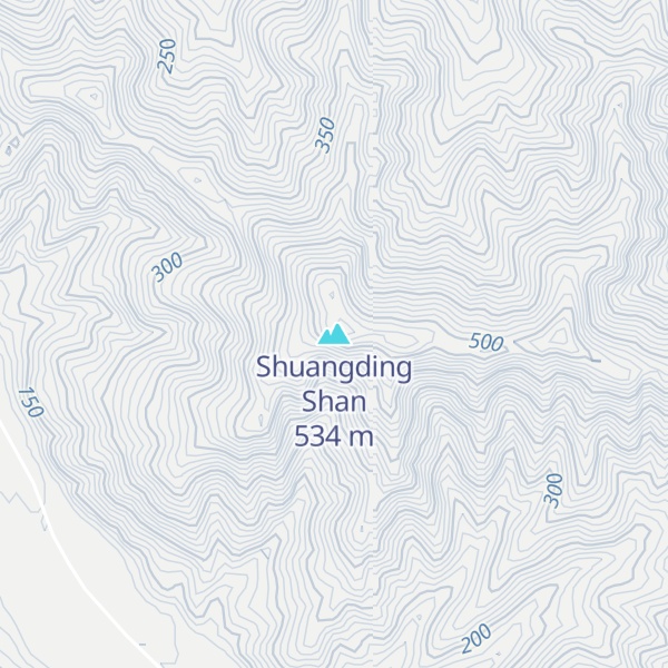 Map of Shuangding Shan