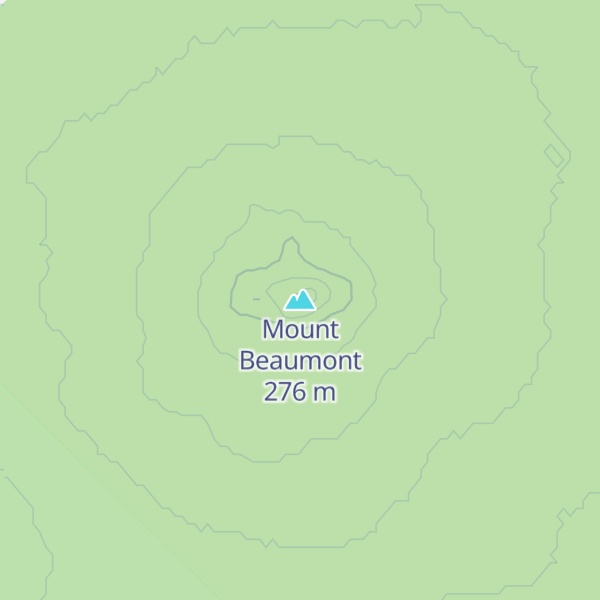 Map of Mount Beaumont
