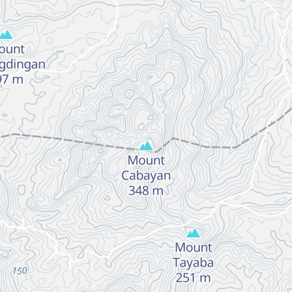 Map of Mount Cabayan