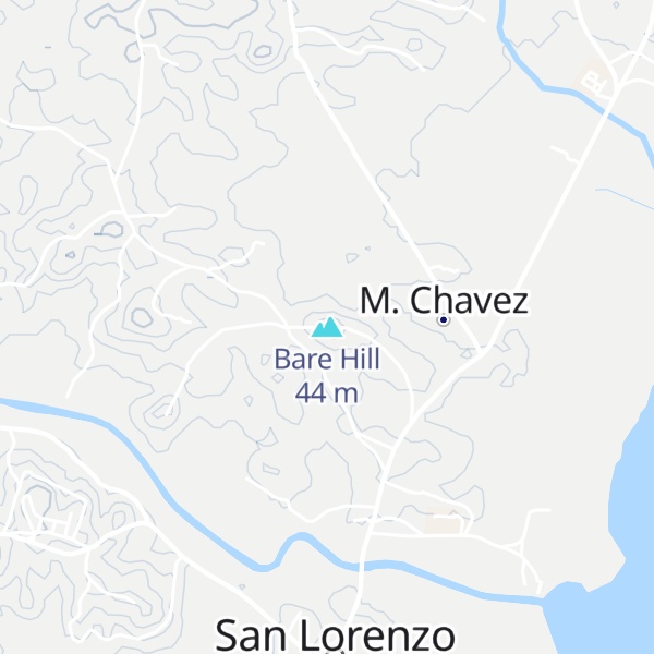 Map of Bare Hill