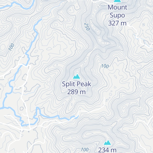 Map of Split Peak