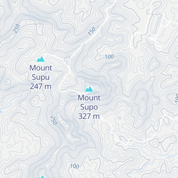 Map of Mount Supo