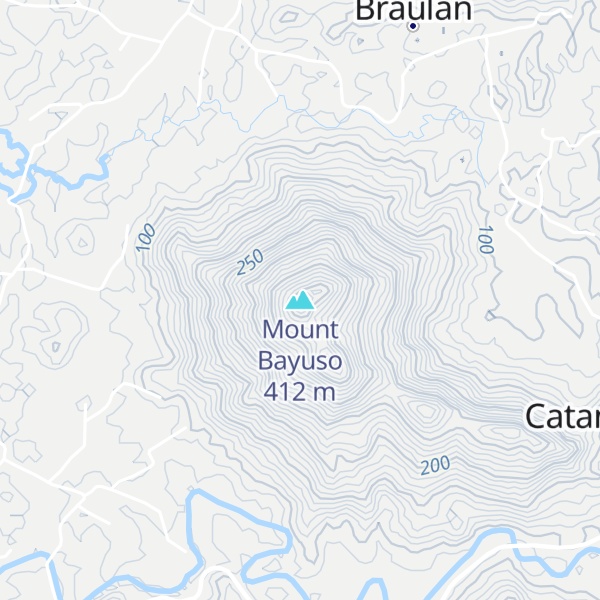 Map of Mount Bayuso