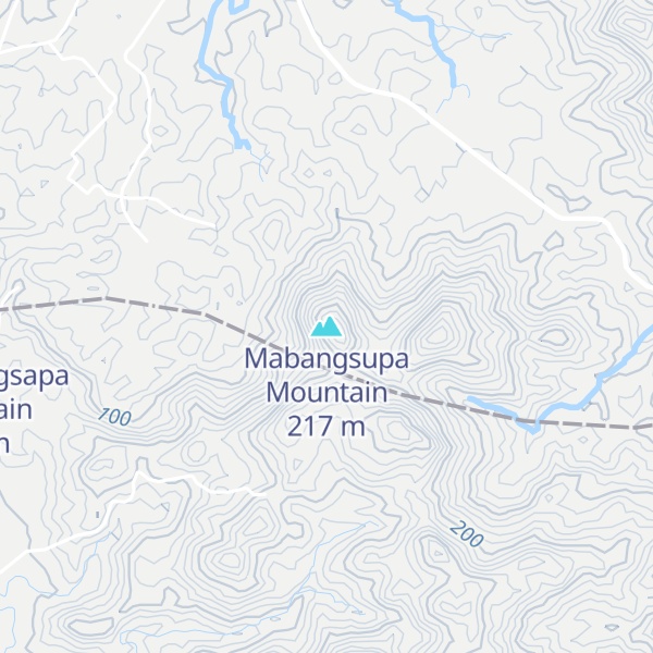 Map of Mabangsupa Mountain