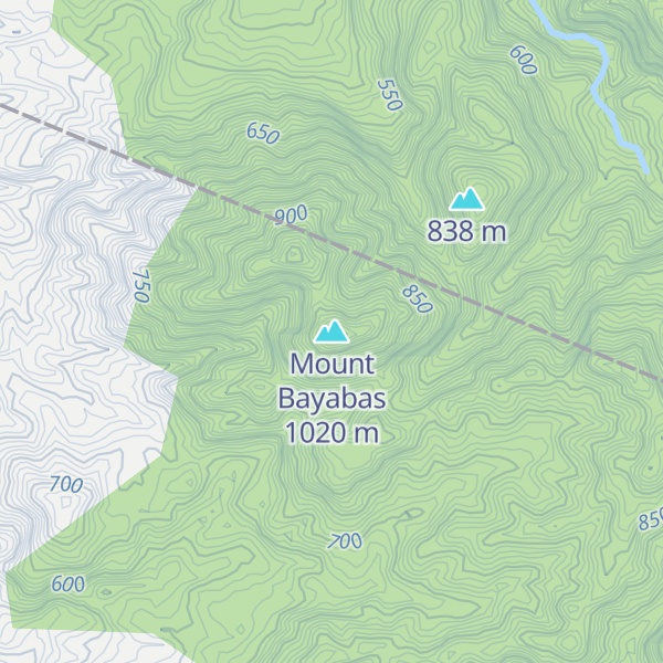 Map of Mount Bayabas