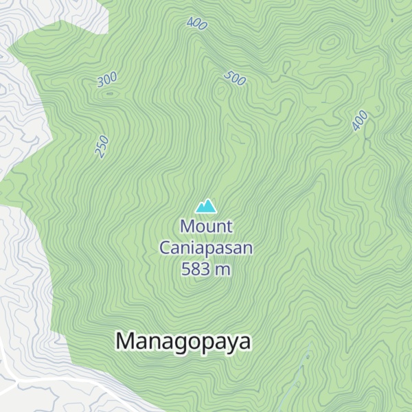 Map of Mount Caniapasan