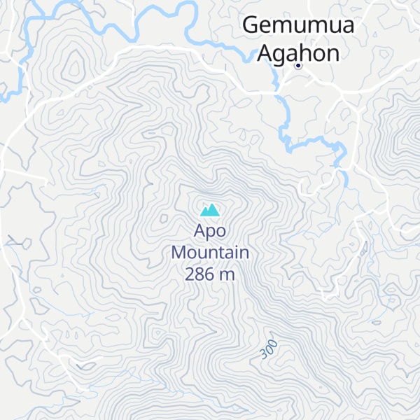 Map of Apo Mountain
