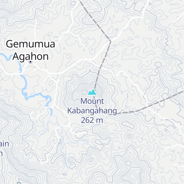 Map of Mount Kabangahang