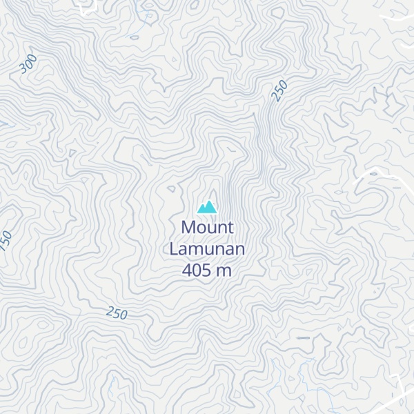 Map of Mount Lamunan