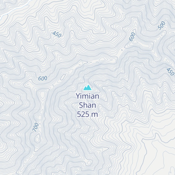 Map of Yimian Shan