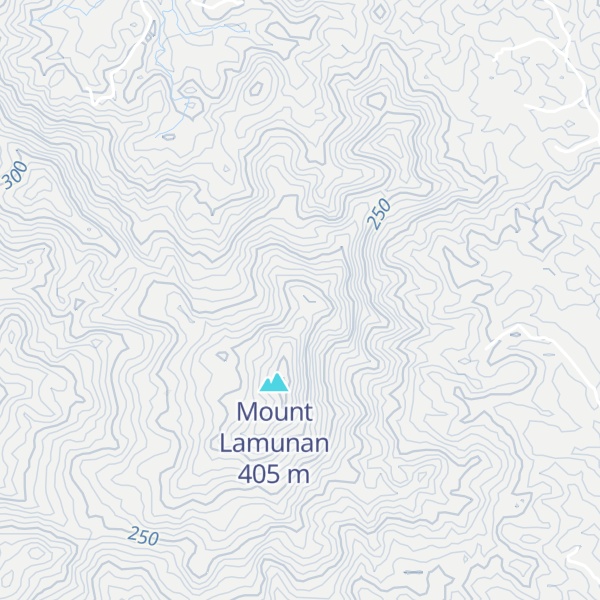 Map of Mount Lamunong