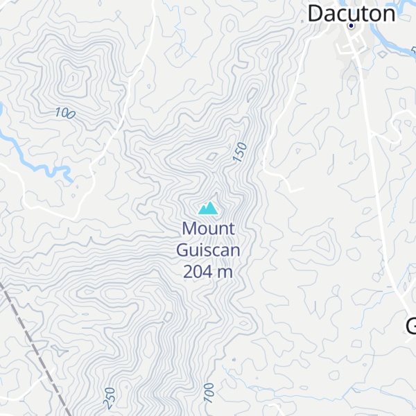 Map of Mount Guiscan